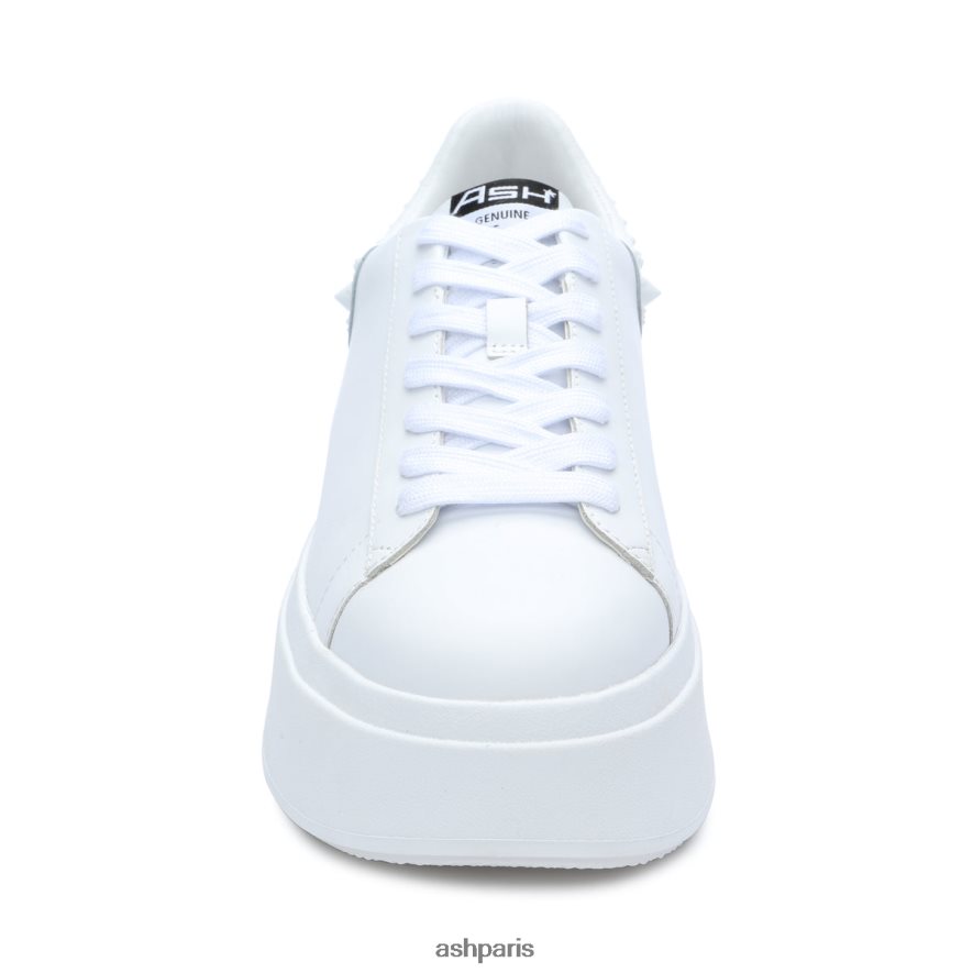 femmes ASH blanc baskets cloutées à plateforme moby studs 6H8D004