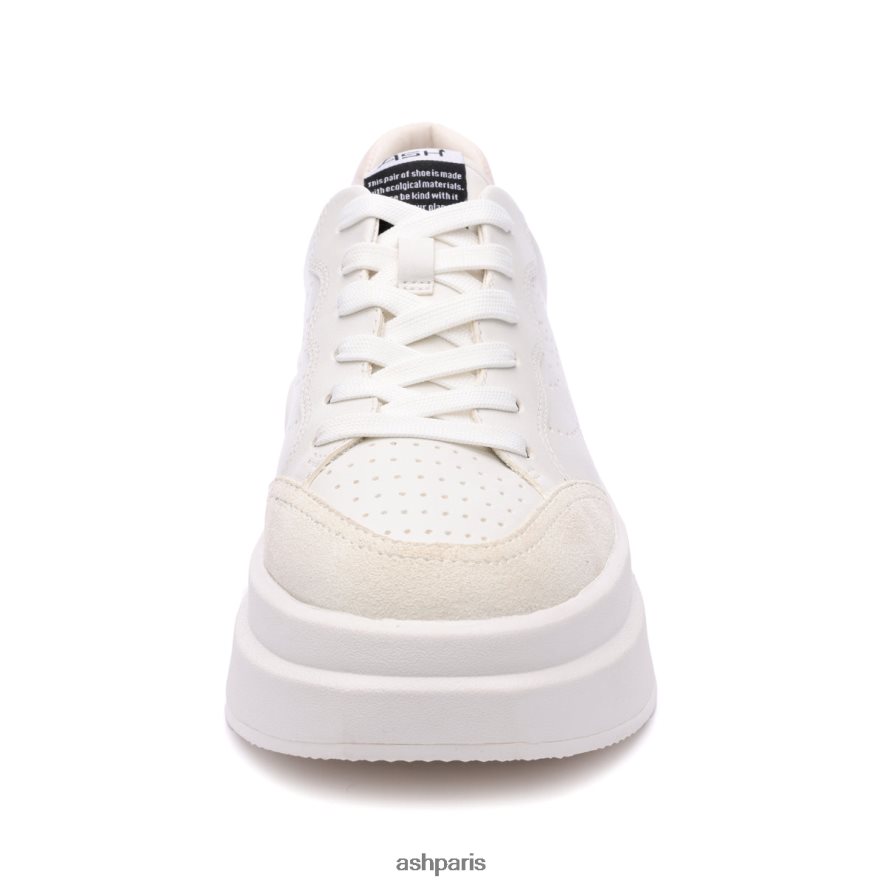 femmes ASH blanc cassé/crose baskets mode impuls 6H8D0012