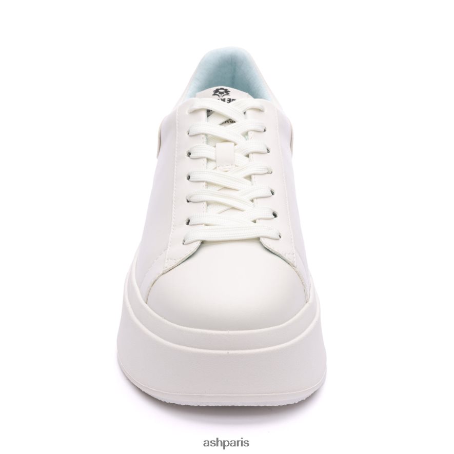 femmes ASH blanc/bleu brume baskets à plateforme moby be kind 6H8D005