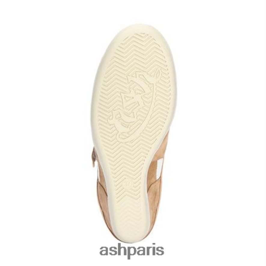 femmes ASH brun doré/blanc cassé baskets compensées bowie bis 6H8D0022