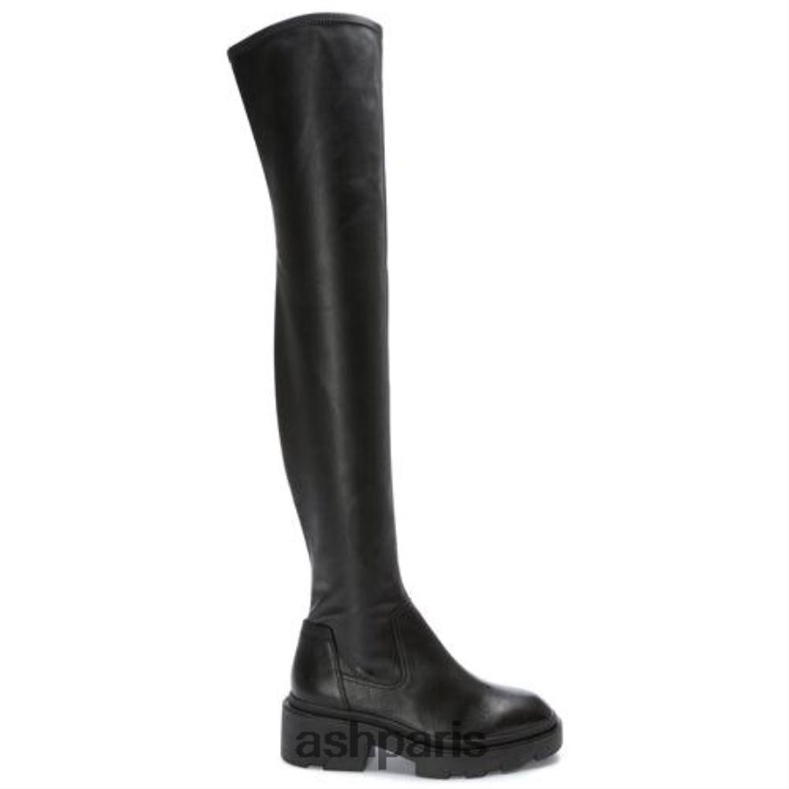 femmes ASH noir botte au-dessus du genou stretch sophistiquée de manny s 6H8D0090