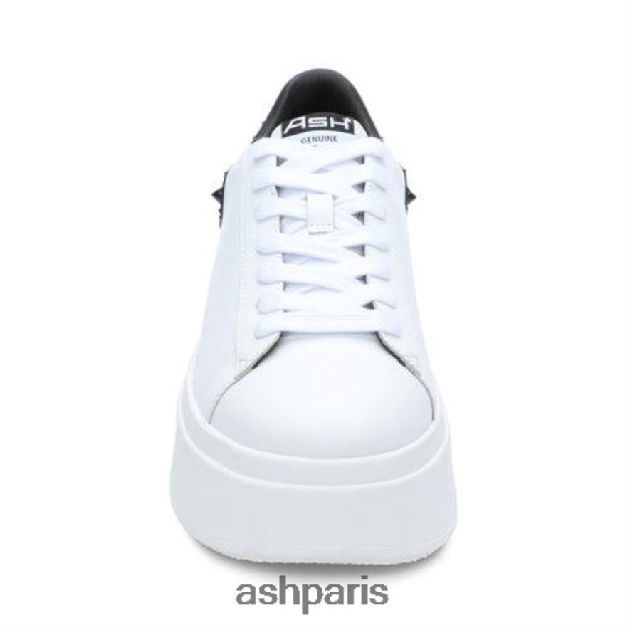 femmes ASH peau blanche baskets cloutées à plateforme moby studs 6H8D003