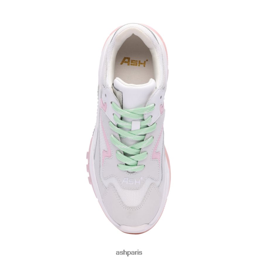 femmes ASH perle/blanc/rose baskets mode addict 6H8D009